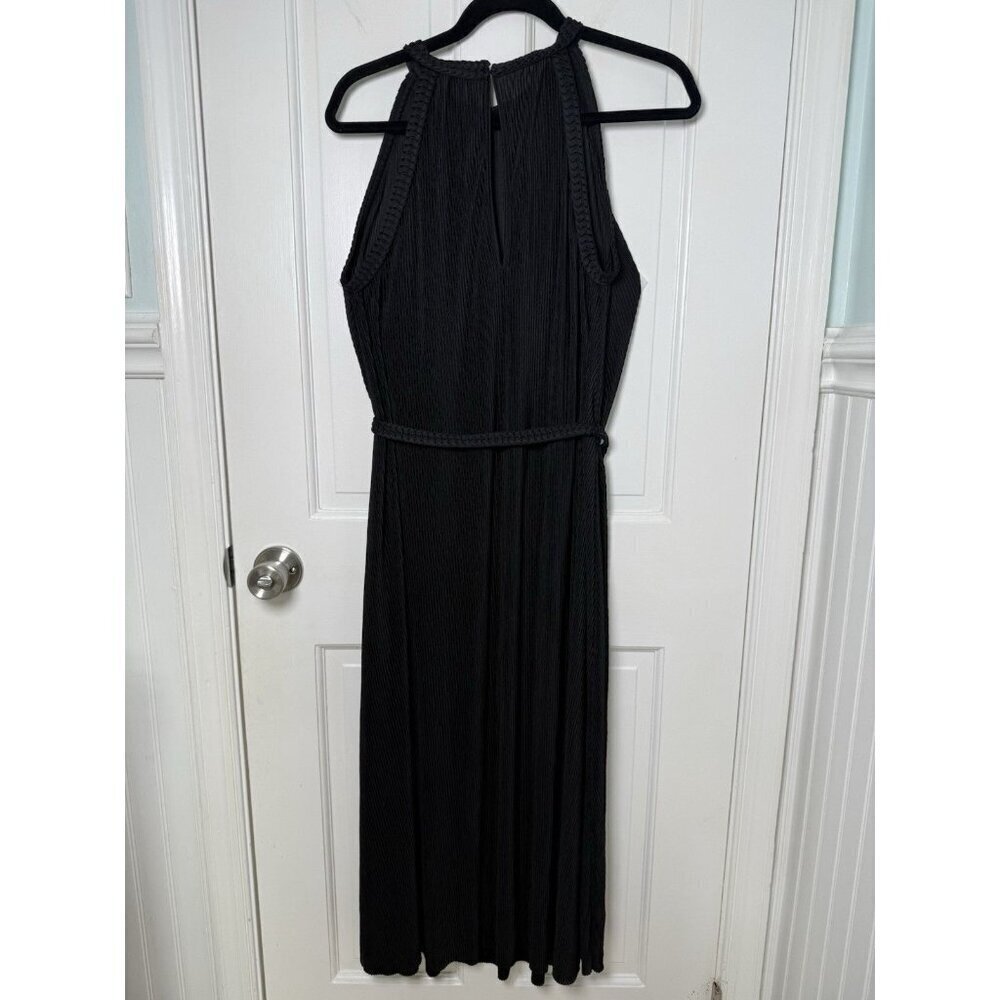 Boden Plisse Maxi Black Belted Dress Women’s 8P NWT - Picture 6 of 14